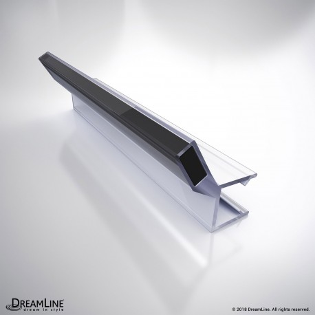 DreamLine 308GD-10, Black Magnetic Vinyl Seal, 76 in. Length, for 3/8 in. (10 mm.) Glass Shower Door