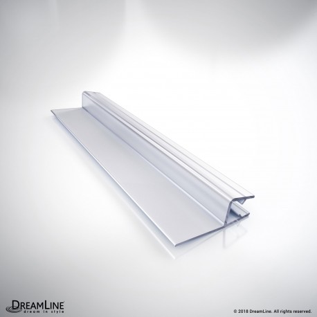 DreamLine 309B3-10, Clear Vinyl Seal with a Flexible Fin, 42 in. Length, for 3/8 in. (10 mm.) Glass Shower Door