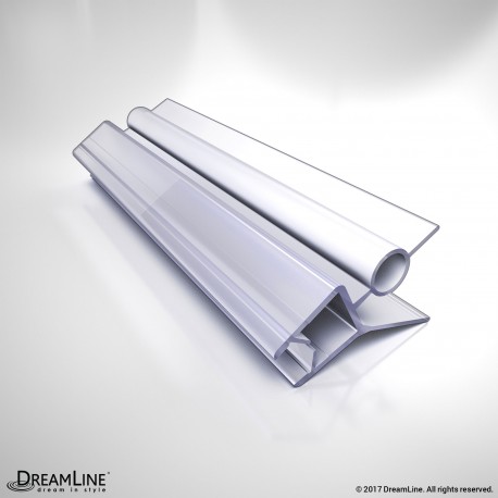 DreamLine 309D2-8, Clear Bottom Vinyl Sweep with a Deflector, 42 in. Length, for 5/16 in. (8 mm.) Glass Shower Door