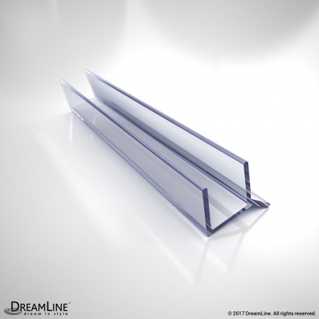 DreamLine JT033B-10, Clear Vinyl Seal, 76 in. Length, for 3/8 in. (10 mm.) Glass Shower Door