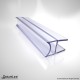 DreamLine JT056-10, Clear Inline Bumper Strike, 76 in. Length, for 3/8 in. (10 mm.) Glass Shower Door