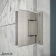 Unidoor Lux Shower Door with L-Bar, 14" Inline Panel