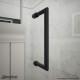 Unidoor Lux Shower Door with L-Bar, 22" Inline Panel