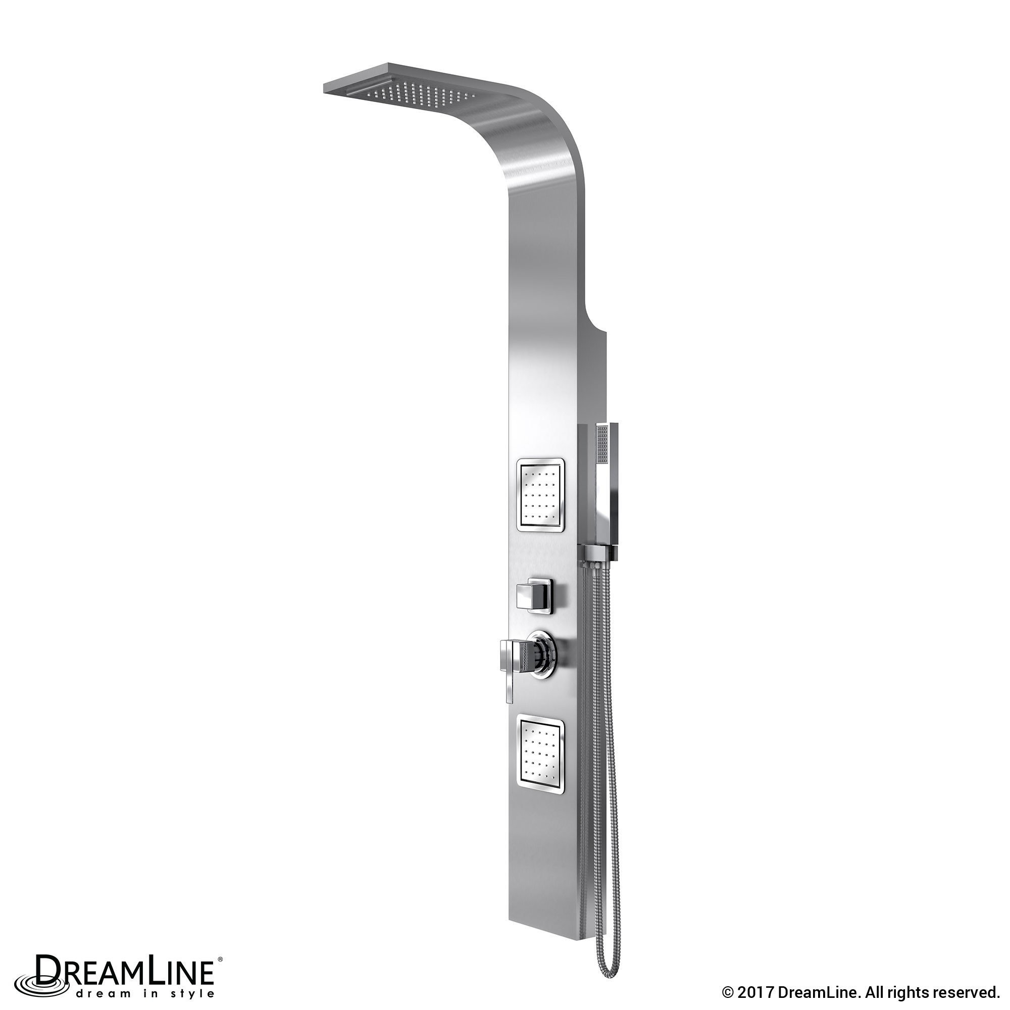 DreamLine Hydrotherapy Shower Panel with Shower Accessory Holder - Dreamline