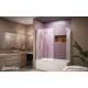 Aqua Fold Bi-Fold Tub Door with Return Panel