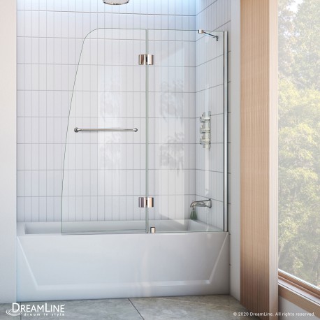Aqua 48 In Hinged Tub Door Dreamline, How To Install Sliding Bathtub Door