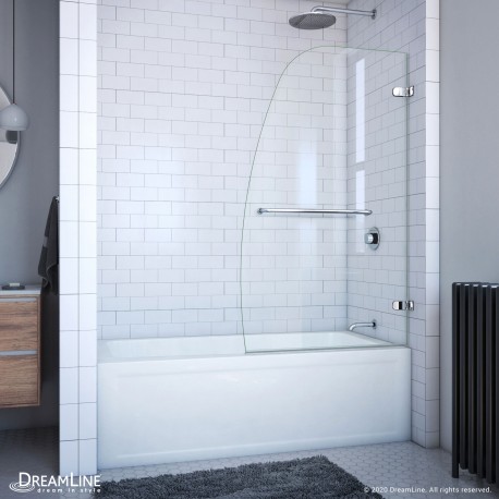 Aqua Uno Hinged Tub Door Dreamline, Bathroom Shower Door