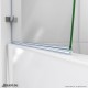 Aqua Uno Hinged Tub Door with Extender Panel
