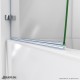 Aqua Uno Hinged Tub Door with Return Panel