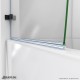 Aqua Uno Hinged Tub Door with Return Panel