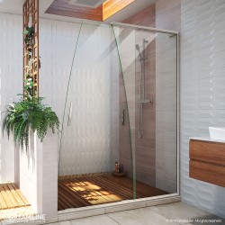 Self-adhesive Clear Acrylic Shower Threshold for Frameless Shower