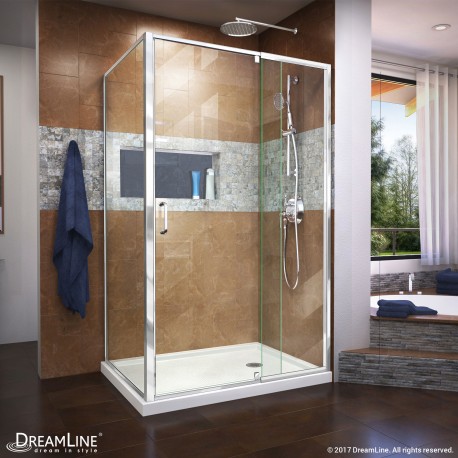 Flex Pivot Shower Enclosure with Return Panel