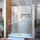 Unidoor 53 - 61 Hinged Shower Door