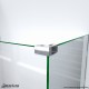 Linea Shower Screens: Two Adjacent Glass Panels