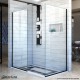 Linea Shower Screens: Two Individual Glass Panels