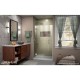 Unidoor-X 35 1/2 - 43 Hinged Shower Door