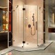 Prism Lux Neo Angle Shower Enclosure & White Base Kit