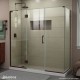 Unidoor-X Shower Enclosure with 24 inch Panel