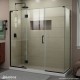 Unidoor-X Shower Enclosure with 24 inch Panel