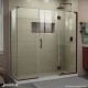 Unidoor-X Shower Enclosure with 24 inch Panel