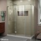 Unidoor-X Shower Enclosure with 24 inch Panel