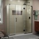 Unidoor-X Shower Enclosure with 24 inch Panel