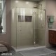 Unidoor-X Shower Enclosure with 24 inch Panel