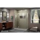 Unidoor-X Shower Enclosure with 24 inch Panel