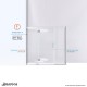 Unidoor-X Shower Enclosure with 24 inch Panel