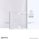Unidoor-X Shower Enclosure with 24 inch Panel