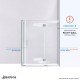Unidoor-X Shower Enclosure with 24 inch Panel