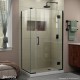 Unidoor-X Shower Enclosure with 6 inch Panel