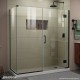 Unidoor-X Shower Enclosure with 6 inch Panel