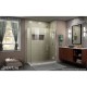 Unidoor-X Shower Enclosure with 6 inch Panel