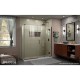 Unidoor-X Shower Enclosure with 6 inch Panel