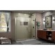 Unidoor-X Shower Enclosure with 6 inch Panel