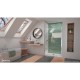 Unidoor-LS Frameless Swing Shower Door 41 - 48