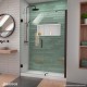 Unidoor-LS Frameless Swing Shower Door 47 - 55