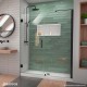 Unidoor-LS Frameless Swing Shower Door 53 - 61