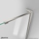 Unidoor-LS Frameless Swing Shower Door 53 - 61
