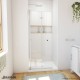Aqua-Q Fold Shower Door with Base