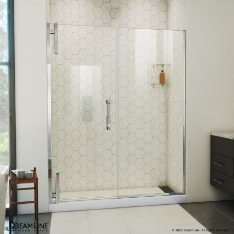 DreamLine Ascend Frameless Pivot Shower Door 56-65 1/2