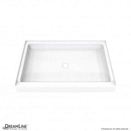 DreamLine DreamStone 34 in. D x 48 in. W x 5 1/2 in. H Single Threshold Shower Base