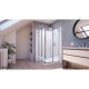 Cornerview Shower Enclosure, Base, and Backwall Kit