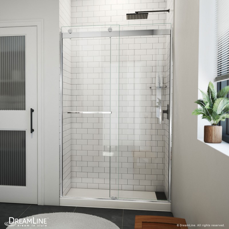 Sapphire-V Sliding Bypass Shower Door - Dreamline