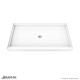DreamLine DreamStone 36 in. D x 60 in. W Base and Wall Kit