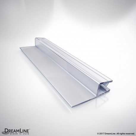 DreamLine 309B3-10, Clear Bottom Sweep Vinyl (pre-cut), 23 7/8 in. Length, for 3/8 in. (10 mm.) Glass Shower Door