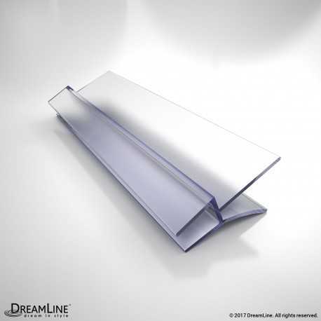 DreamLine JT029-6, Clear Bottom Vinyl Sweep with a Deflector, 42 in. Length, for 1/4 in. (6 mm.) Glass Shower Door