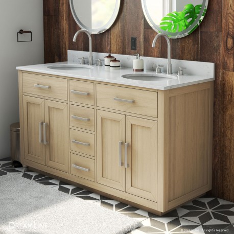 60 inch deals oak bathroom vanity
