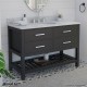 Valencia 48 inch Oak Console Vanity with Undermount Sink 